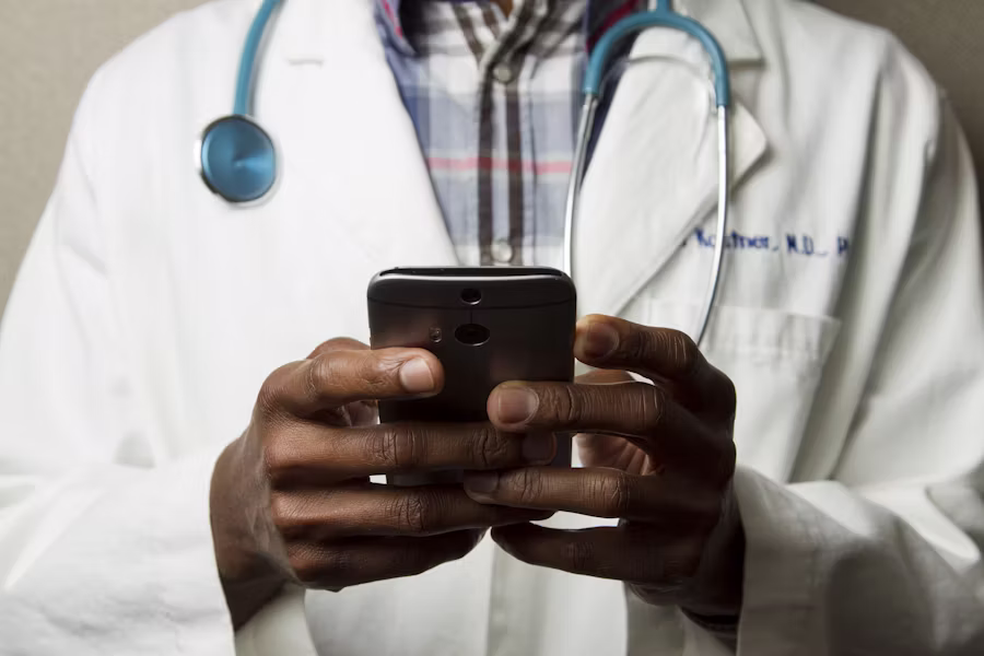 Doctor caring for a patient's heart health